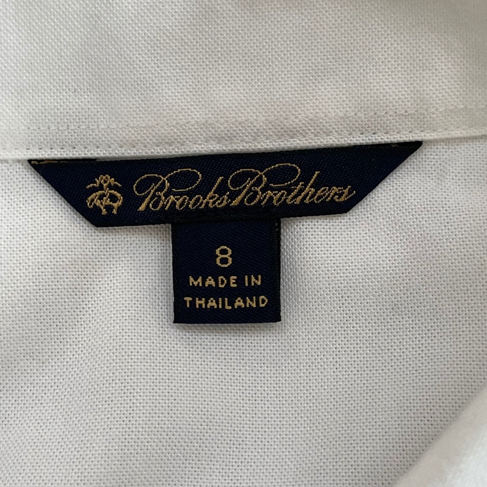 Brooks Brothers Womens White Pintuck Bib Front Stretch Button Down Shirt Size 8 - Picture 2 of 10